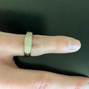 14K Gold Jose Hess Multi-Stone Pave Ring